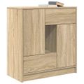 vidaXL Komoda so zásuvkami a dvierkami, dub sonoma 70,5x34x74,5 cm