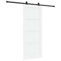 vidaXL Posuvné dvere ORKDAL 83 x 202 cm Borovicový masív Biela