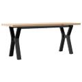 vidaXL Konferenčný stolík v tvare Y 110x40x45,5 cm borovica a oceľ