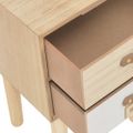 vidaXL Nočný stolík z borovicového dreva s 2 zásuvkami 30x25x49,5 cm