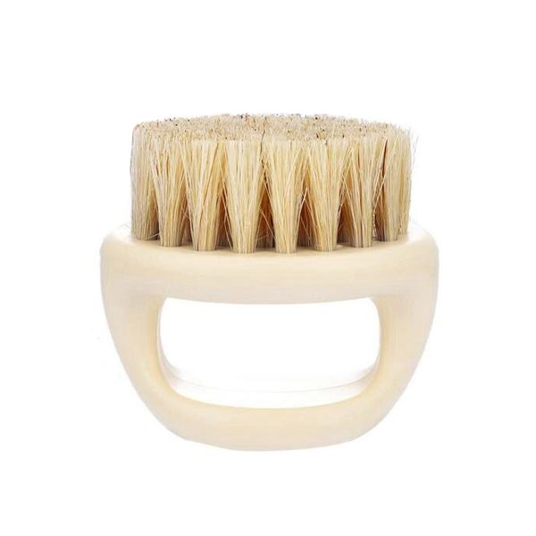 Čistiaca kefa pre holičov BARBER BRUSH - svetlé štetiny