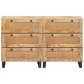 vidaXL Servírovacia skriňa 2 ks 60 x 33 x 75 cm Masívne mango drevo
