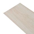 vidaXL Podlahové dosky Biely 5,26 m² 18 ks PVC