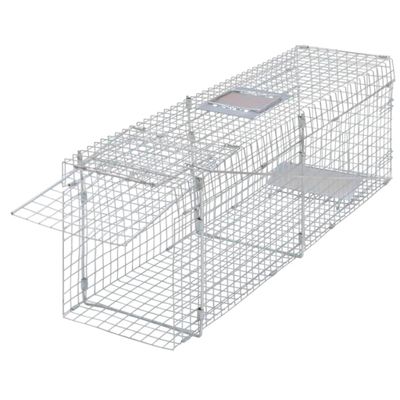 vidaXL Pozinkovaná živolovná pasca 100 cm