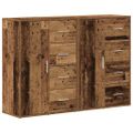 vidaXL Servírovacia skriňa 2 ks Staré drevo 60 x 31 x 84 cm