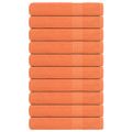 vidaXL Saunové osušky FROGN 10 ks oranžové 80x200 cm 360 g/m²