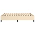 vidaXL Posteľný rám s boxspringom krémová 140x200 cm látka