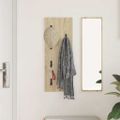 vidaXL Vešiak na stenu Nástenná montáž Sonoma dub 30 x 1,5 x 80 cm