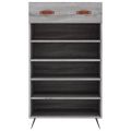 vidaXL Botník sivý dub sonoma 60x35x105 cm kompozitné drevo