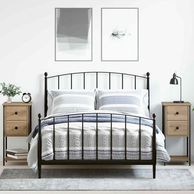 vidaXL Nočný stolík 2 pcs dub artisan 32 x 42 x 70 cm Kompozitné drevo