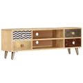 vidaXL TV skrinka 120x30x40 cm masívne mangovníkové drevo