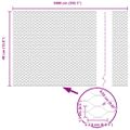 vidaXL Hexagonálny plot 0,4 x 10 m Pozinkovaná oceľ Strieborná
