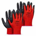 Ochranné rukavice polyesterové, potiahnuté latexom, veľkosť 11 (2 páry), trieda 2121X – AMiO-04638