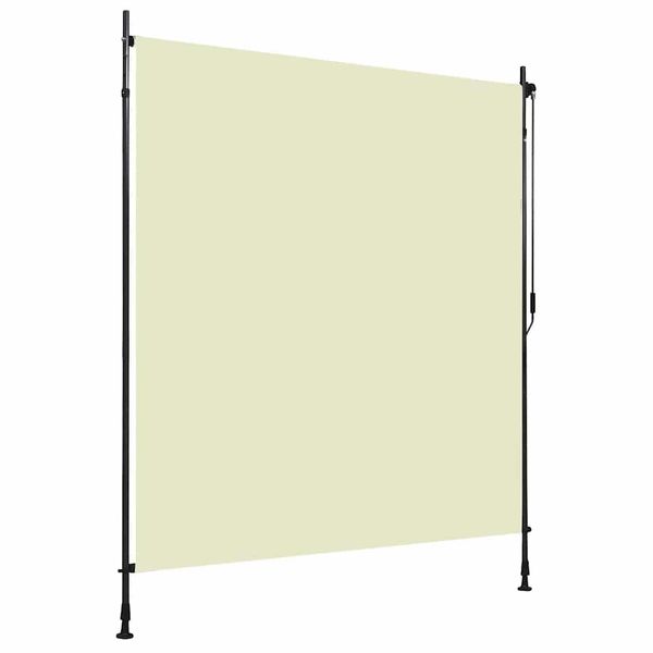 vidaXL Vonkajšia zatemňovacia roleta krémová 200x270 cm