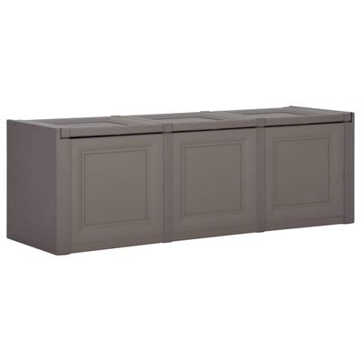 vidaXL Box na vankúše sivý 125x40x42 cm 130 L
