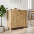 vidaXL Servírovacia skriňa Dub artisan 89 x 34,5 x 80 cm