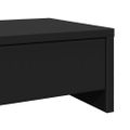 vidaXL Stojan na monitor a zásuvky čierny 50x27x15 cm kompozitné drevo