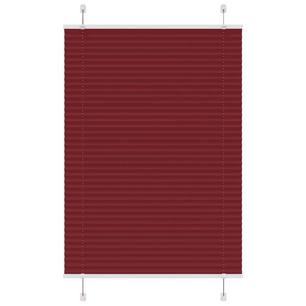 vidaXL plisovaná roleta Bordeaux červená 90x150 cm Šírka látky 89,4 cm