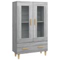vidaXL Vysoká skrinka sivý dub sonoma 70x31x115 cm spracované drevo