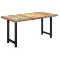 vidaXL Jedálenský stôl, nohy v tvare H 180x90x77 cm, recyklovaný masív