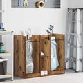 vidaXL Golfová skriňa Jednofarebný Staré drevo 102 x 45 x 85,5 cm