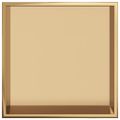 vidaXL Výklenok do sprchy brúsený zlatý 32x32x9 cm nerezová oceľ