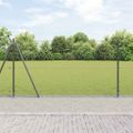 vidaXL Hexagonálne oplotenie s betónovým podstavcom 10 x 1,2 m Sivá