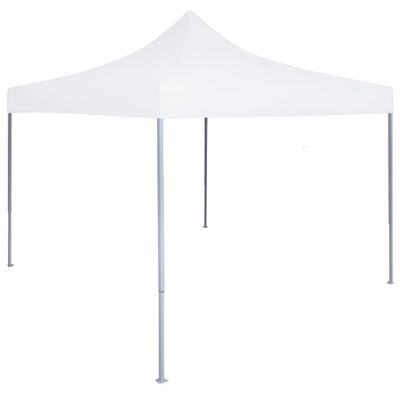 vidaXL Profesionálny skladací párty stan 2x2 m, oceľ, biely