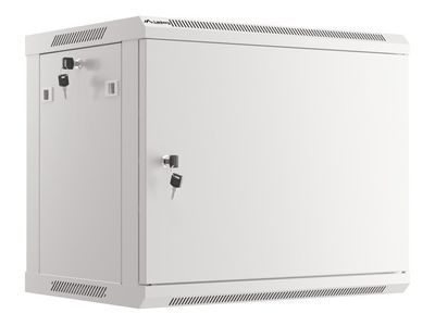 Lanberg racková skriňa 19'' pro montáž na stenu 9u/600x450 pro vlastnú montáž s kovovými dverami šedá