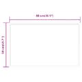 vidaXL LED kúpeľňové zrkadlo 80x50 cm