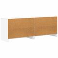 vidaXL Skriňa pod posteľ 2 ks Biela 66 x 33 x 48 cm Kompozitné drevo