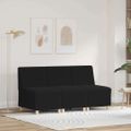 vidaXL Bezrúčková modulárna sofa jednotka 3 ks Čierna