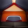 vidaXL Rodinný stan s LED, 6 osôb, svetlosivo oranžový, rýchloupínací