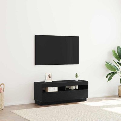 vidaXL TV skrinka Čierny dub 100 x 35 x 40 cm Kompozitné drevo