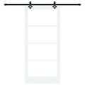 vidaXL Posuvné dvere ORKDAL 93 x 202 cm Biela a čierna