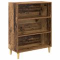 vidaXL Highboard Staré drevo 69,5 x 32,5 x 180 cm Kompozitné drevo