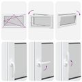 vidaXL Otočné a sklopné okno do suterénu RISOR 100 x 60 cm PVC a sklo