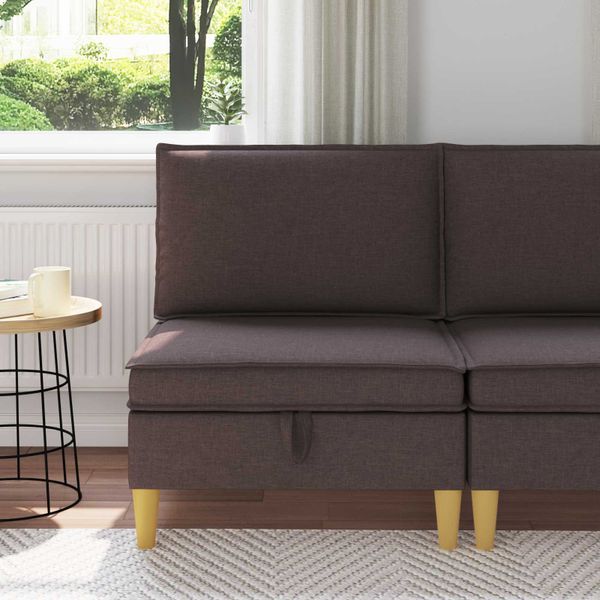 vidaXL Sofa s úložným priestorom Látka