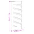vidaXL dvierka skrinky Louvred Design biela 61,5x29,5 cm
