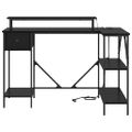 vidaXL Stôl Čierny dub 120 x 79 x 86,5 cm Kompozitné drevo