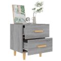 vidaXL Nočný stolík sivý dub sonoma 40x35x47,5 cm