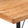 vidaXL Barový stôl 110x55x107 cm masívna akácia a železo