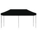 vidaXL Skladací pop-up párty stan čierny 580x292x315 cm