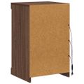 vidaXL Komoda s LED svetlami hnedý dub 41x37x67 cm