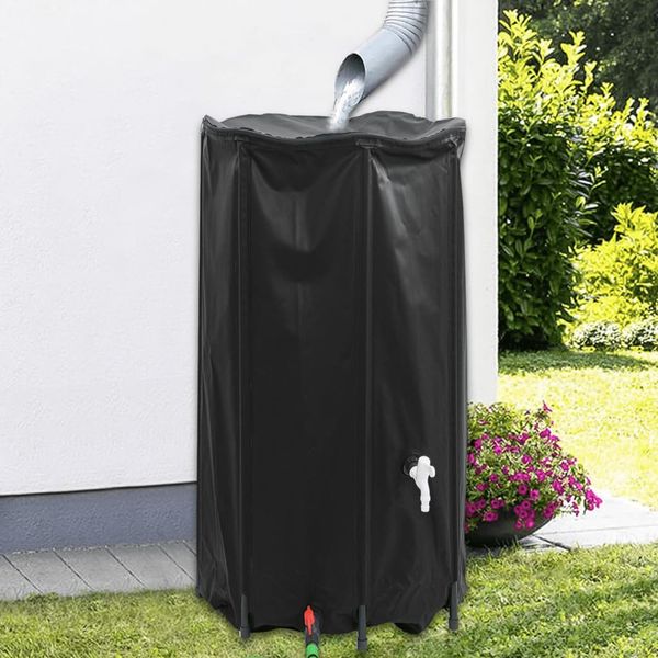 vidaXL Nádrž na vodu s kohútikom skladacia 380 l PVC