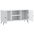 vidaXL TV skrinka Biela 102 x 34,5 x 50 cm Kompozitné drevo