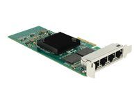 Sieťový adaptér – PCIe 2.1 x4 nízky profil – Gigabit Ethernet x 4
