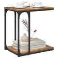 vidaXL Bočný stôl Staré drevo 50 x 35 x 52 cm Kompozitné drevo