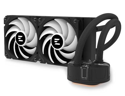 Zalman vodní chladič Reserator5 Z24 ARGB / 240 mm ARGB / ZE1225ASHx2 / černý Vodní chladic, pro CPU, pro Intel i AMD, 2× 120mm ARGB ventilátor, socket 2066, 2011, 115x, 1200, 1700, AM4, AM5, cerný
