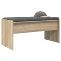 vidaXL Predsieňová lavica s vankúšom Sonoma dub 83 x 38 x 40 cm